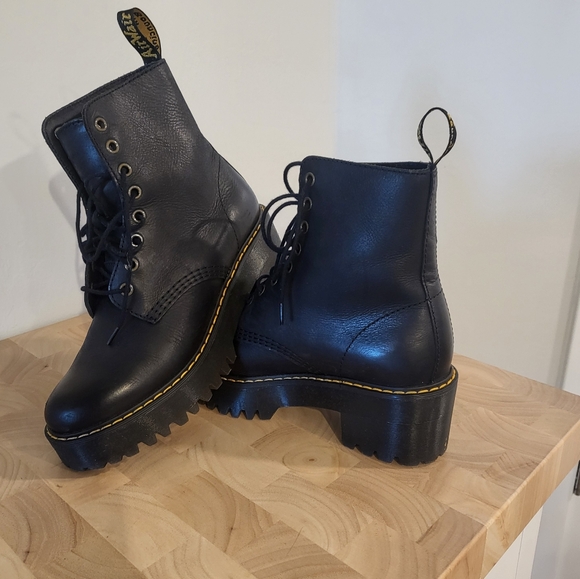 Doc  Martens “Shriver High” Black Boots - Picture 6 of 12